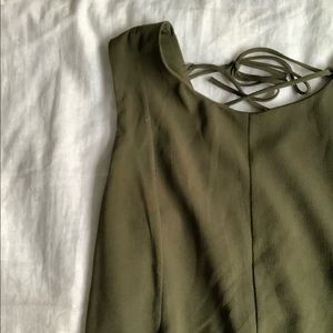 Olive green dress